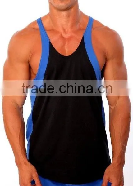 100% Cotton Mens Custom Bodybuilding Singlet photo-2