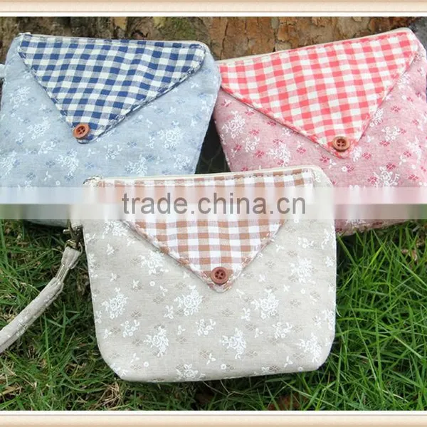 Hot Selling Printing Cotton Coin Purse Canvas for European & American Market