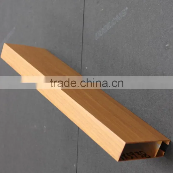 Suitable For Industrial And Civil Buildings Suspended Metal Ceiling Panel Wood Grain Aluminum Square Tube Screen Ceiling photo-4