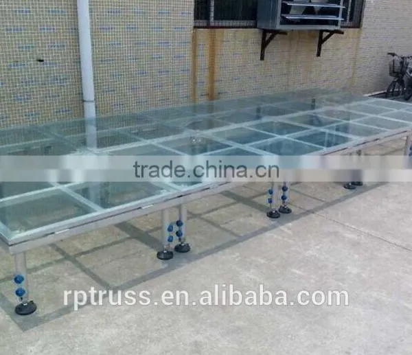 Hot Selling RP Aluminum Plywood Portable Stage With Adjustable Legs photo-2
