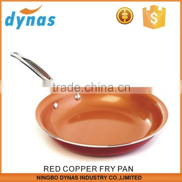 AS SEEN ON TV 10in. Red Copper Frying Pan Quality Choice