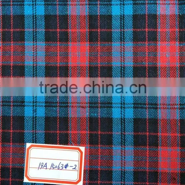 Woven Fabric 100% Cotton Plaid Children School Uniform Fabric photo-4