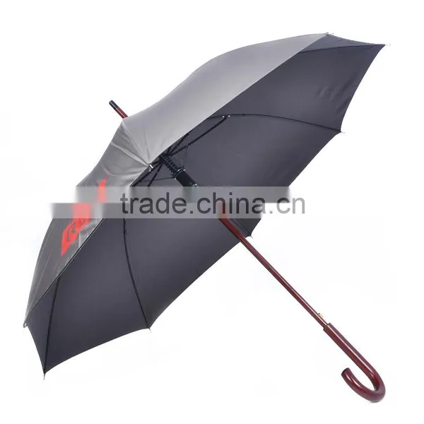 Advertising Straight Promotional Wood Umbrella