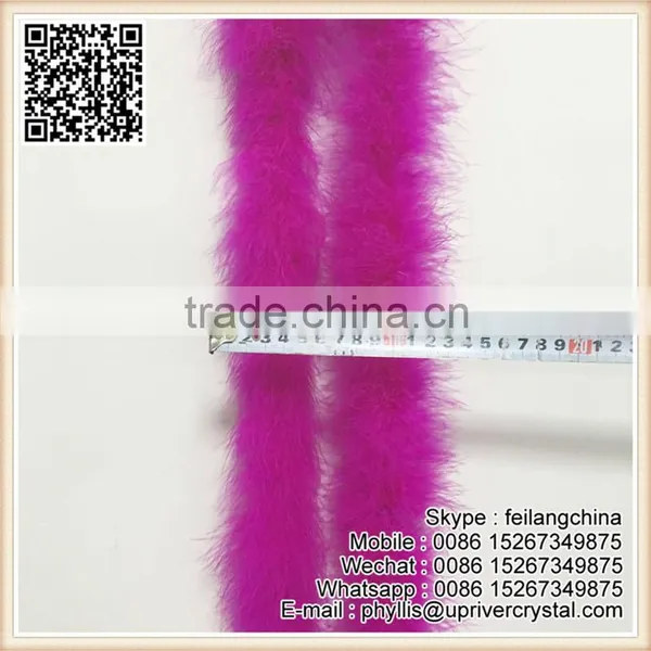 Party Dance Dress Lace Dyed Fluffy Rose Feather Boa photo-2