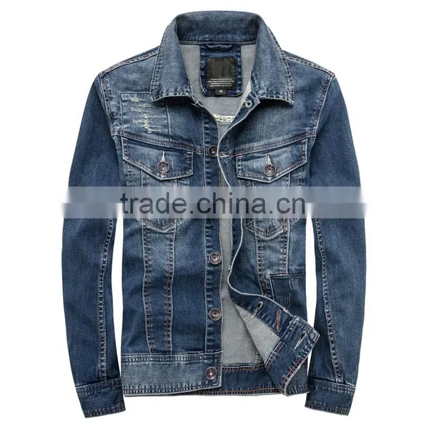 Hot Sale New Style Popular Jean Jacket Pattern Factory photo-2