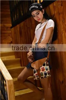 2016 Fancy Canvas Leather Messenger Bag photo-4