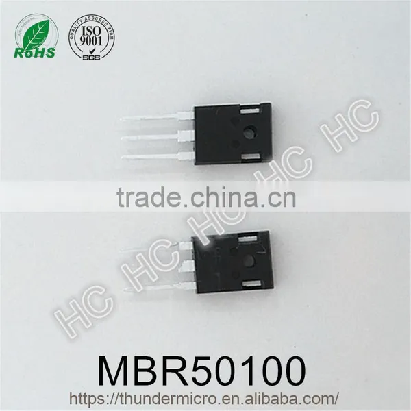 Original MBR50100 Schottky Barrier Rectifier Diode 50A 100V TO-247