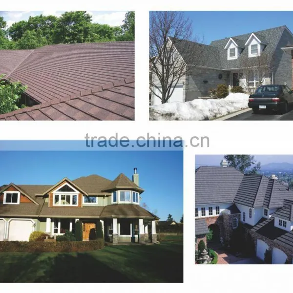 1340mm*420mm*0.4mm Stone Coated Roofing Tile