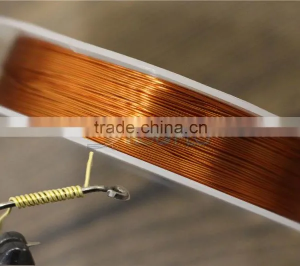 Assorted Colors Fly Fishing 0.1- 0.3mm Super Thin Copper Thread Copper Wire Fly Tying Material