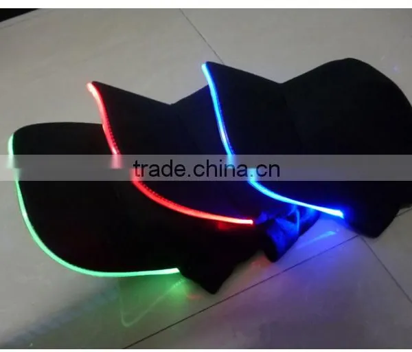 Wholesale LED Lighted Glow Curved Brim Baseball Cap Golf Hip-hop Sports Hat photo-3