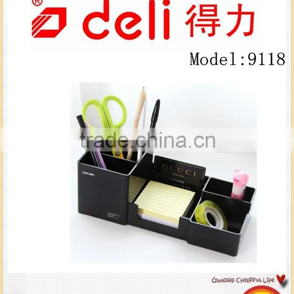Deli Student Stationery Desktop Stand Plastic Pen Holder Model 9118