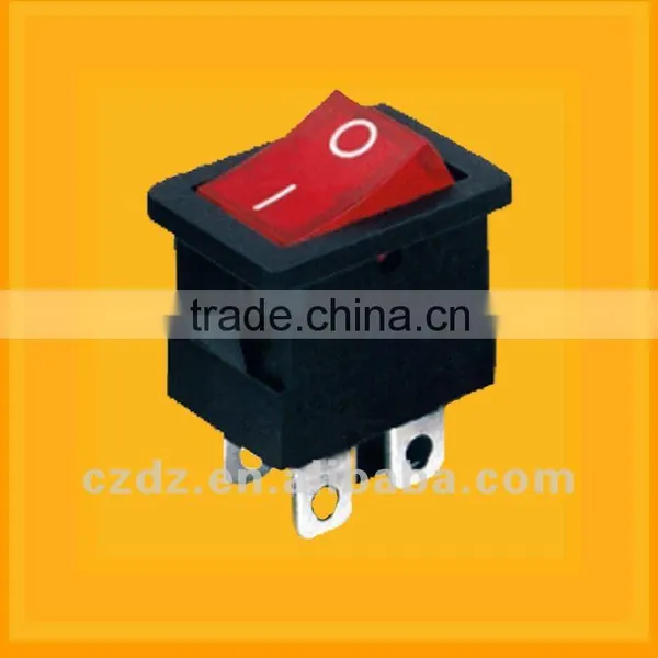DPST Rocker Switch,High Quality Copper Chzjcz /*-/*-/1*-1/*contact Red Rocker Switch Manufacturer photo-3