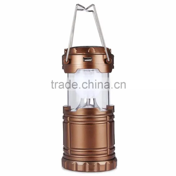 Ultra Bright Portable LED Camping Lantern Solar Flashlight photo-5