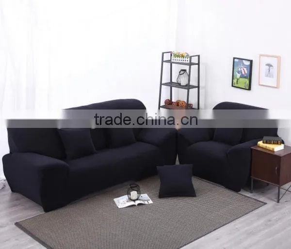 Wholesale Quality Four Season Elastc Fabric Protective Sofa Cover Navy Blue006 photo-6