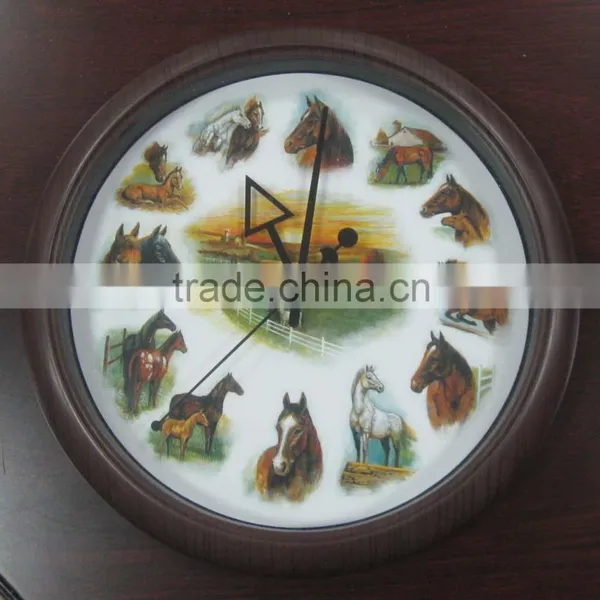 Hot Selling 10 Inch Musical Wall Clock With Animal Sound photo-4