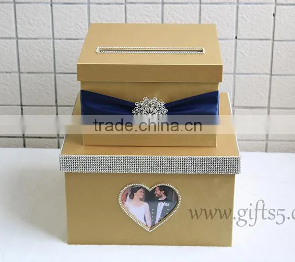 Worderful Gold Wedding Gift Boxes in Handmade photo-2
