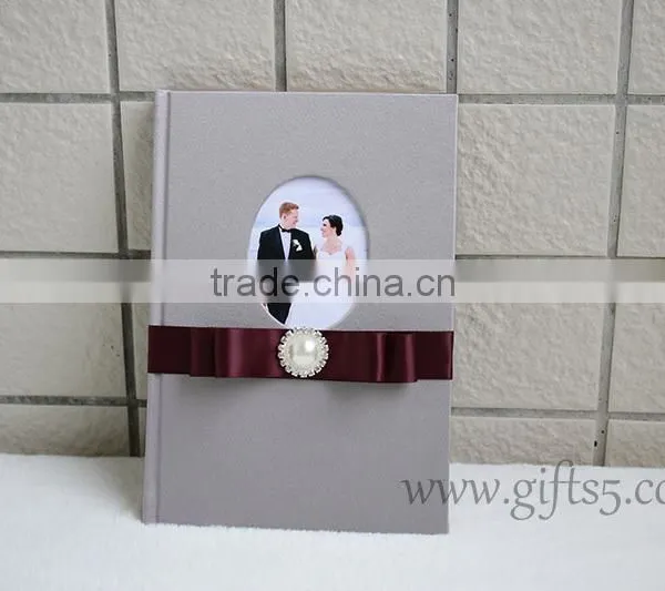 Rustic Wedding Guest Book in Handmade Bridal Book photo-4