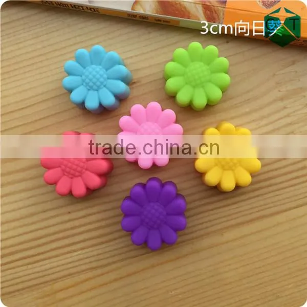 CTBED-QH-692 Flowers Silicone Muffin Cups Handmade Soap Molds Biscuit Chocolate Ice Cake Baking Mold Cake Pan photo-4