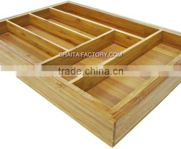 Modern Housewares - EXPANDING Bamboo Wood UTENSIL HOLDER photo-2