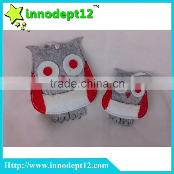 Factory Custom Plush Toy Keychain, Non-woven Owl Decorative Hanging Chain photo-2