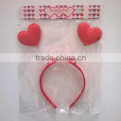 Christmas Party Headband Red Heart Shape Headband for Party photo-2