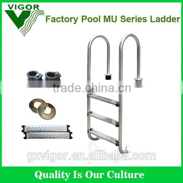 2016 Factory Strong Swimming Pool 2 Step Ladder With Pool Handrail and Stainless Steel Steps photo-2