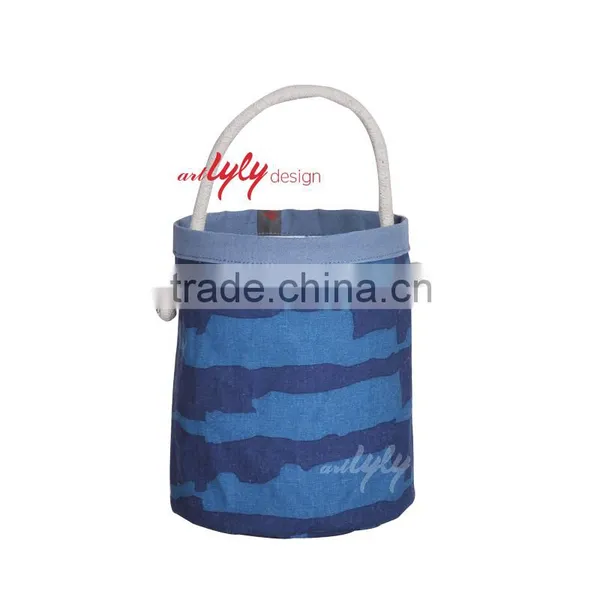 Fabric Basket Samll Decorative Bulk Sundries Storage Bag for Bedroom photo-3