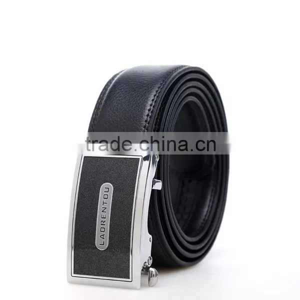 Wholesale Leather Belt Strap Automatic Buckle Leather Belt Black Leather Belt photo-2