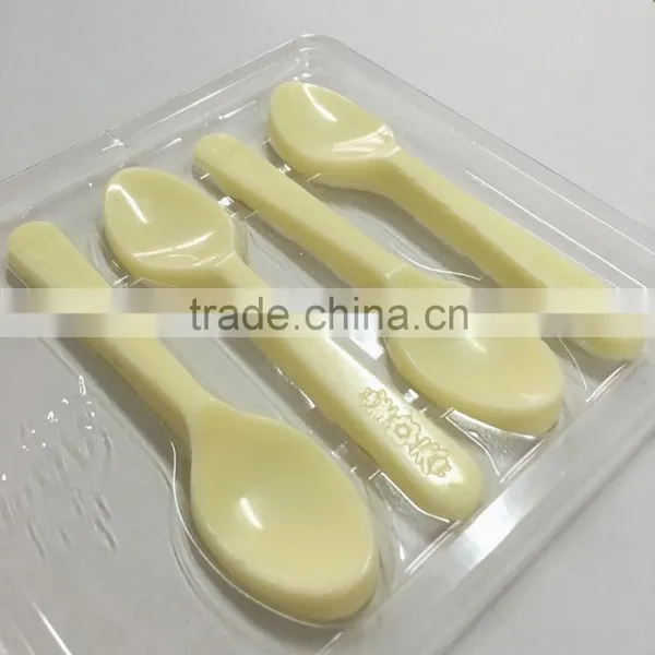 Fancy Spoon Shaped Chocolate , Dark / Milk Chocolate Candy photo-3