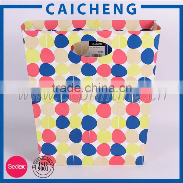 Blue Fancy Gift Paper Shopping Bag With Bow Tie photo-2