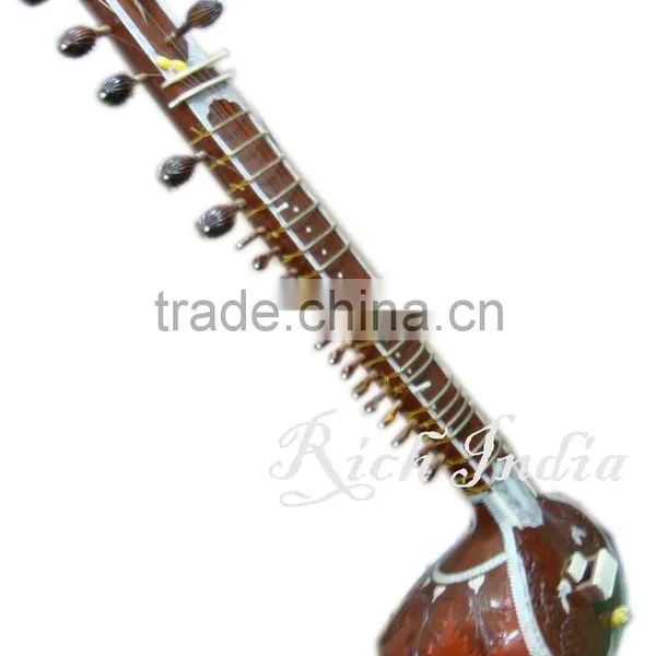 Indian SITAR SPECIAL RAVI SHANKAR STYLE WITH FIBER BOX HIGH PRO QUALITY STRING India Musical Instrument photo-2