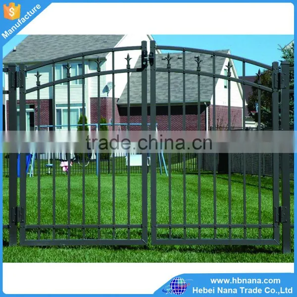 High Quality Powder Coated Zinc Steel Fence / House Morden Gates and Fence Design