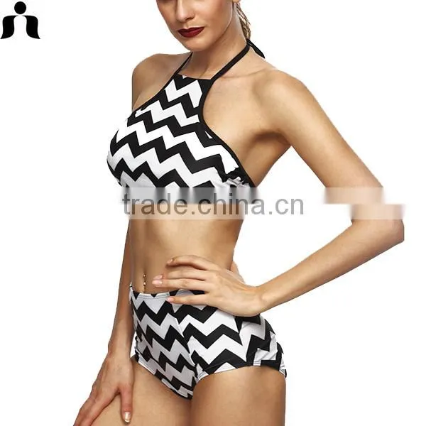 OEM Accept Sexy Women High Waist Swim Wear photo-3