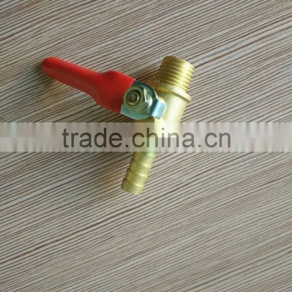 High Quality 1/4" 3/8" 1/2" Brass Valve With One Male Thread and Another Hose Barb photo-3