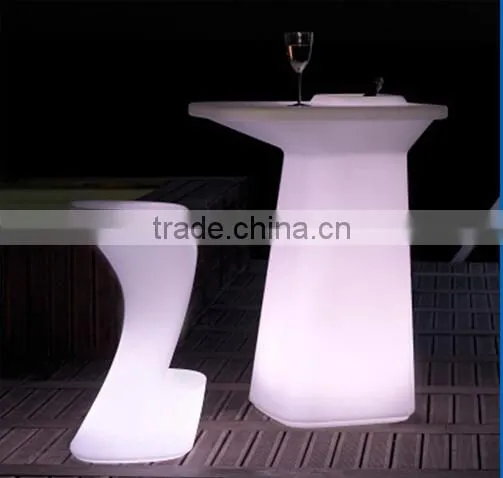 New Design Led Bar Furniture Cocktail Table With Ice Bucket photo-4