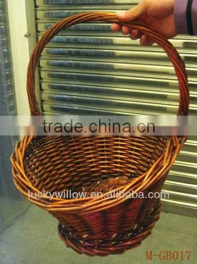 Antique Wicker Gift Basket With Handle & Christmas Willow Gift Basket ( Factory Supplier)