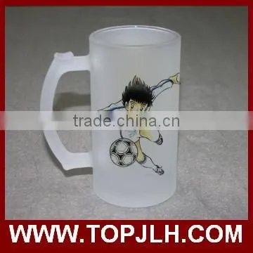 16oz Frosted Glass Sublimation Beer Mugs photo-2