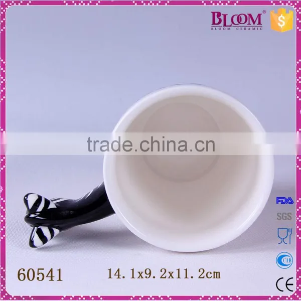 3d Ceramic Hippopotamus Shape Animal Mug photo-5