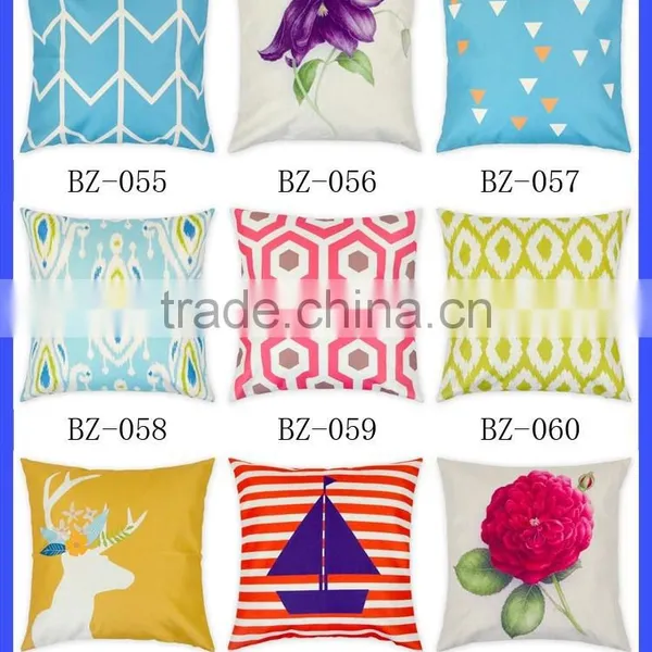 Wholesale 100% Cotton Woven Printed Fabric Towel Pillow Case Plain Cotton Throw Pillow Cover photo-3