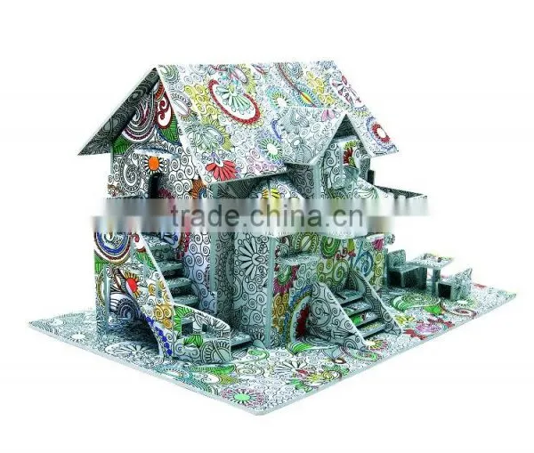 Newly-developed 3D Painting Paper Puzzle for Kids LT8882C photo-2