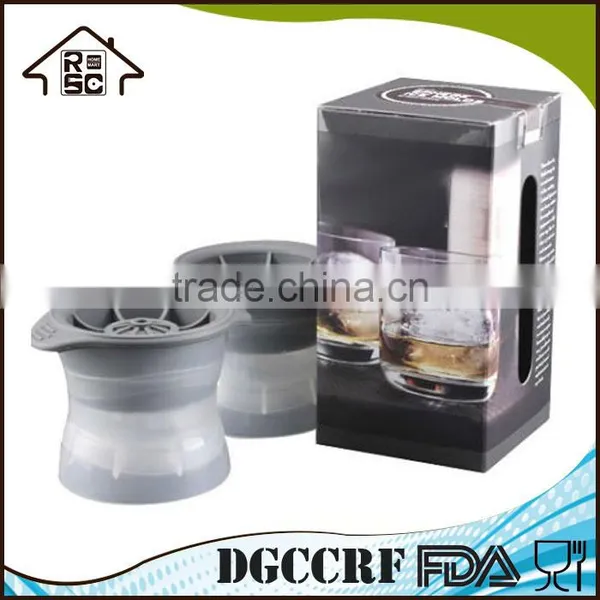 2-Piece Sphere Ice Ball Mold Plastic Ice Ball Maker photo-6