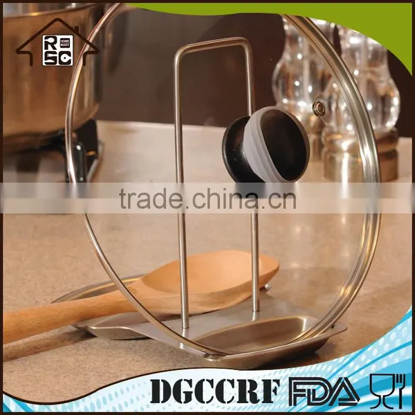 High Quality Stainless Steel Pot Lid and Spoon Holder, Kitchen Spoon Rest photo-4