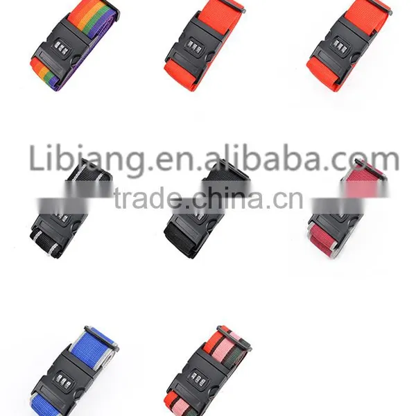 Custom Logo High Quality Luggage Strap With Lock photo-3