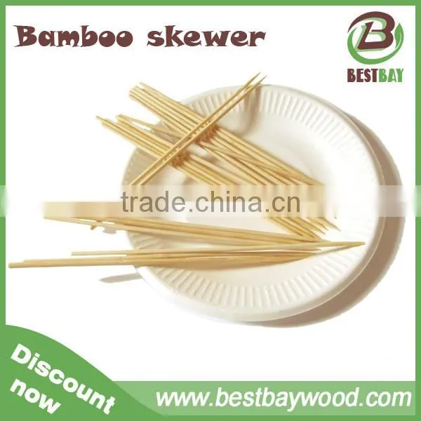 Dispoable Party Picnic Bamboo Kabob Meat Skewer 40cm With Custom Logo photo-5