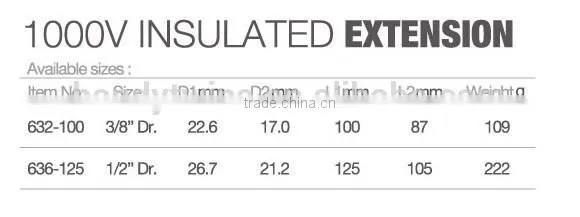 1000V Insulated Extension Bar photo-3
