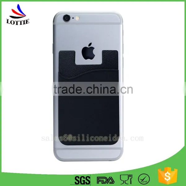 New Design Silicone Mobile Phone Card Pocket With Stand Holder From China photo-4