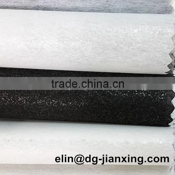 Adhesive One Side Tear Away Polyester Fusible Nonwoven Gum Stay Interlining photo-3