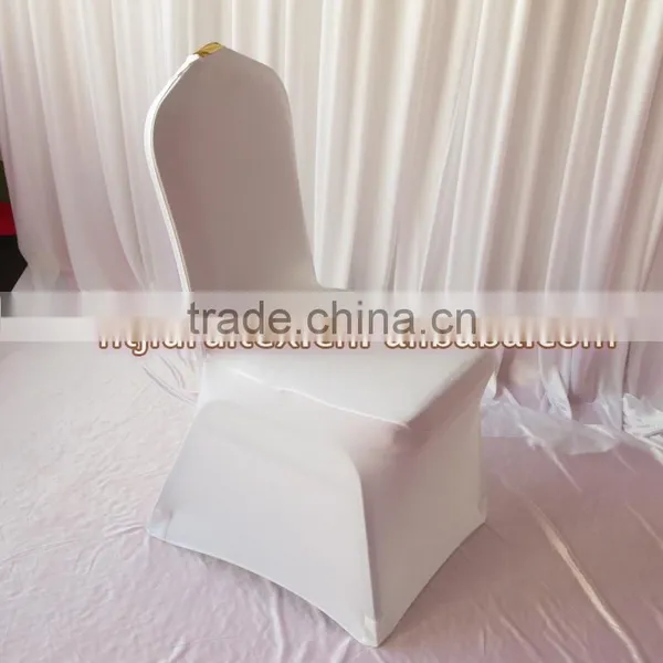 Spandex Chair Cover - Elegance Lycra Chair Cover With Metalic Pleat For Wedding Events photo-4