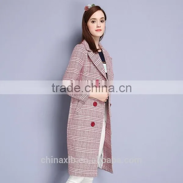 Latest Fashion Stye Single Breasted Women Dress Wool Coat for Winter photo-2
