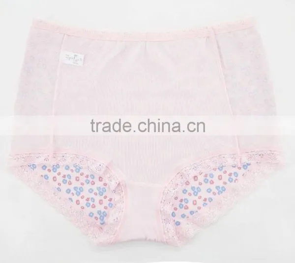 Printing Best Quality 95% Cotton 5% Spandex With Lace Custom Sexy Fancy Woman Underwear photo-6